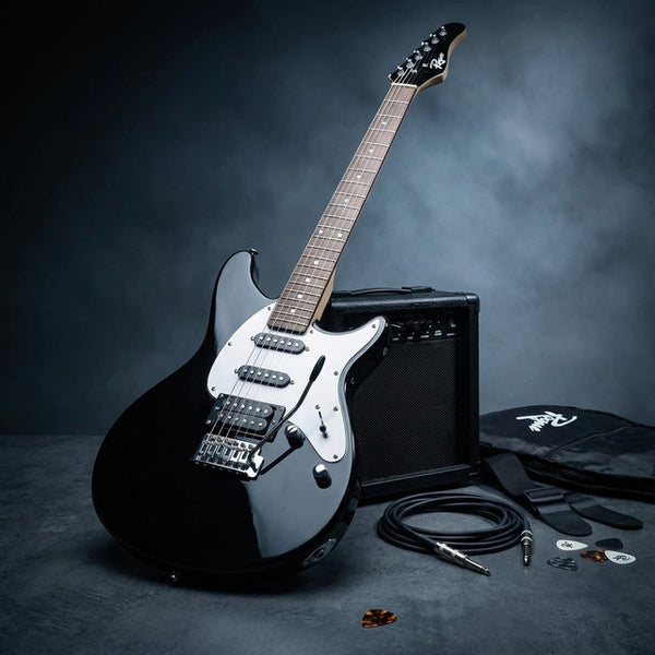 Rocketeer Electric Guitar Pack, Black
