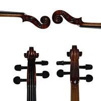 Violin 4/4 Copy Antonio Stradivarius 1715 100% Handmade Oil Varnish with Carbon Fibre Bow and Foam Case FPVN02