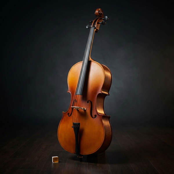 Professional Cello 4/4 Full Size Basswood Set with Bag+Bow+Rosin+