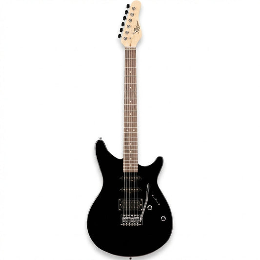 Rocketeer Electric Guitar Pack, Black — Studio Shot
